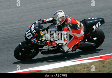 L'ancien champion du monde 500cc Kenny Roberts l'équipe Roberts dans le Catalan 2007, Moto GP Montmelo, Barcelone, Espagne Banque D'Images