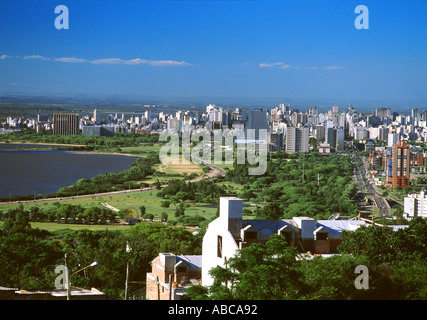 Skyline de Porto Alegre, capitale de Rio Grande do Sul, Brésil Banque D'Images
