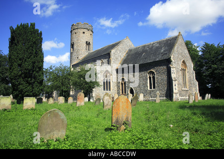 Une vue de l'église de St Peter in South Norfolk à Forncett St Peter, Norfolk, Angleterre, Royaume-Uni, Europe. Banque D'Images