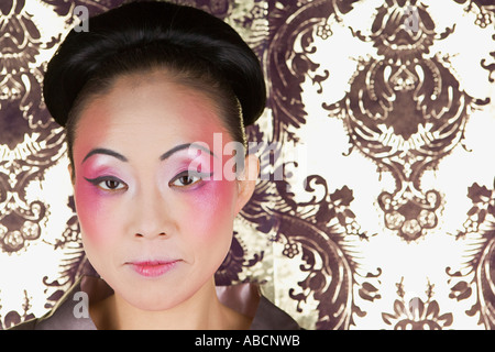 Portrait d'une femme japonaise Banque D'Images