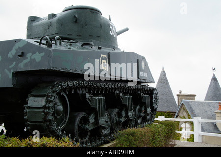 Arromanches Normany France T55 tank de guerre Banque D'Images