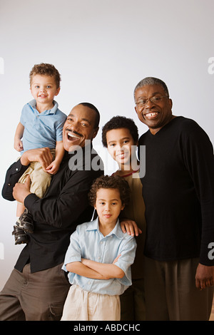 Les hommes de la famille Banque D'Images