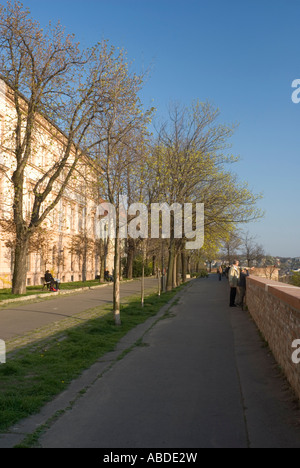 Toth Arpad Setany Walkway Quartier du Château Budapest Hongrie Banque D'Images