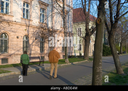 Toth Arpad Setany Walkway Quartier du Château Budapest Hongrie Banque D'Images