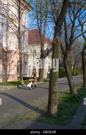 Toth Arpad Setany Walkway Quartier du Château Budapest Hongrie Banque D'Images