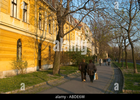 Toth Arpad Setany Walkway Quartier du Château Budapest Hongrie Banque D'Images