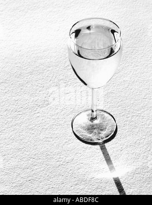 Verre de vin blanc Banque D'Images