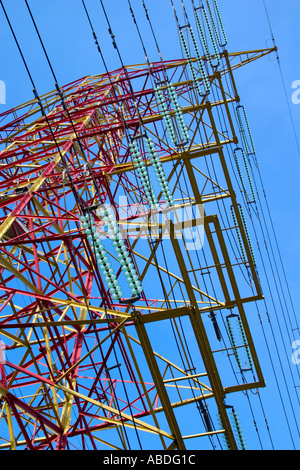 Tour de transmission d'électricité Banque D'Images