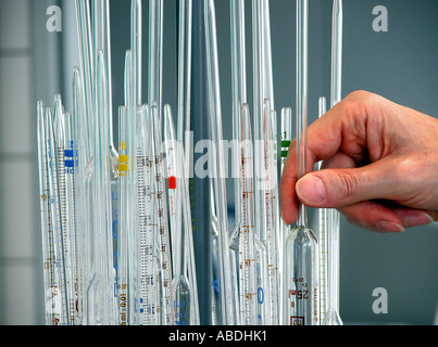 Tube dans un laboratoire Banque D'Images