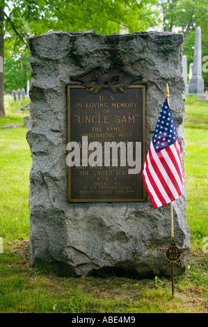 Oncle Sams tombe à Troy, New York Banque D'Images