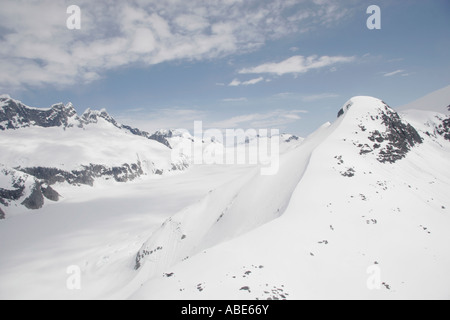 De l'antenne, l'Alaska Juneau Icefield Banque D'Images