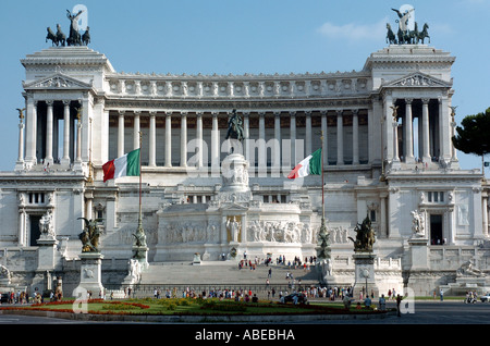 Italie, Rome, monument Vittorio Emanuell Banque D'Images