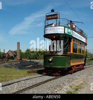 Le Tramway à Dudley le Black Country Living Museum Dudley West Midlands England UK Banque D'Images