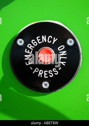 Bouton d'urgence Banque D'Images