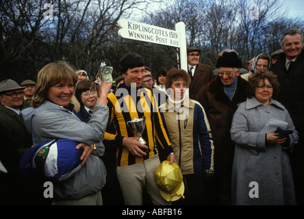 Kipling cotes Kiplingcotes Derby, course de chevaux, South Dalton Yorkshire Angleterre aura lieu le 3ème jeudi de mars 1975 HOMER SYKES Banque D'Images