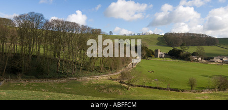 Alsop en le Dale près de Ashbourne, parc national de Peak District, Derbyshire, Angleterre Banque D'Images