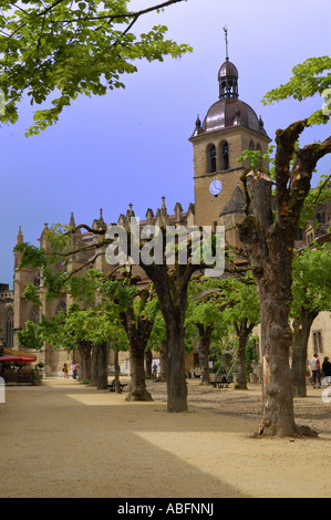 Saint-Antoine l'Abbaye, cour Banque D'Images