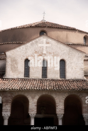 11e siècle Église de Santa Fosca près de Venise Torcello Italie Banque D'Images