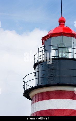 Quoddy Head Lighthouse West Lubec Maine Banque D'Images