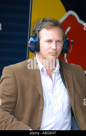 Christian Horner (GBR) - Directeur sportif de Red Bull Racing lors des essais de Formule 1 2007 Banque D'Images