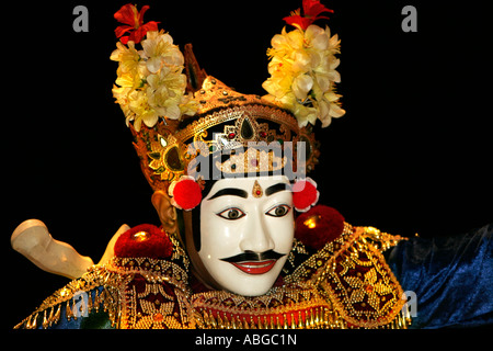 Dancer danse Barong traditionnelle à Bali, Indonésie Banque D'Images