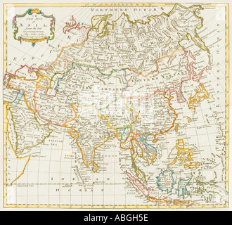 Carte de l'Asie antique Banque D'Images