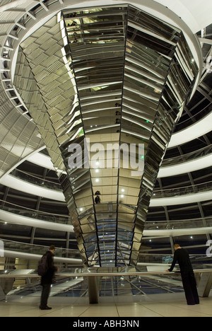 Reichstagskuppel coupole de verre du Reichstag à Berlin Allemagne Europe Banque D'Images