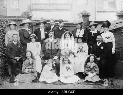 Un portrait de famille prises à environ 1914, UK Banque D'Images