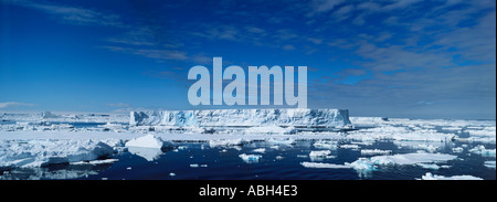 Icebergs dans la mer de Weddell, Antarctique Banque D'Images