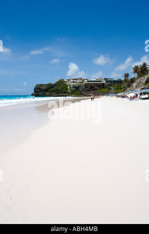 Crane Beach et Crane Beach Hotel, côte sud-est, de la Barbade, Petites Antilles, Antilles, Caraïbes Banque D'Images