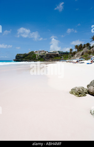 Crane Beach et Crane Beach Hotel, côte sud-est, de la Barbade, Petites Antilles, Antilles, Caraïbes Banque D'Images