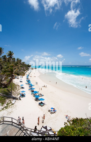 Crane Beach, côte sud-est, de la Barbade, Petites Antilles, Antilles, Caraïbes Banque D'Images