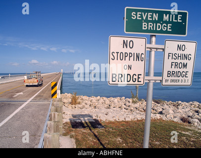 Seven Mile Bridge Florida Keys Floride États-Unis d'Amérique Banque D'Images