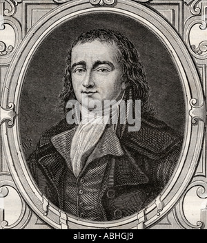 Pierre Gaspard Chaumette, 1763 - 1794. Révolutionnaire français Banque D'Images