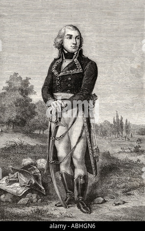 Jean-Baptiste Jourdan, Premier Comte Jourdan, 1762 - 1833. Politicien français et maréchal de France. Victor à la bataille de Fleurus. Banque D'Images