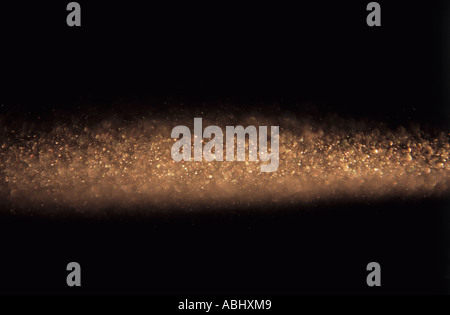 Poussière de diamant ou cristal de neige de glace dans le congélateur chambre de visualisation Banque D'Images