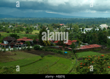 Vue sur la campagne de Sulawesi du Nord Banque D'Images