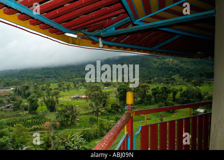 Vue sur la campagne de Sulawesi du Nord Banque D'Images