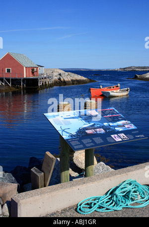 Village de pêcheurs célèbre phare de Peggy's Cove, en Nouvelle-Écosse, au Canada, en Amérique du Nord. Photo par Willy Matheisl Banque D'Images