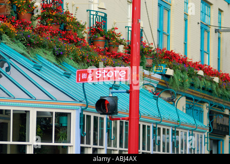 Le quartier chinois de Victoria, île de Vancouver Banque D'Images