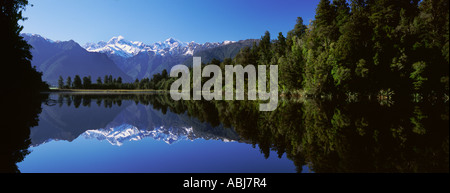 Lake Matheson, South Westland, Nouvelle-Zélande Banque D'Images