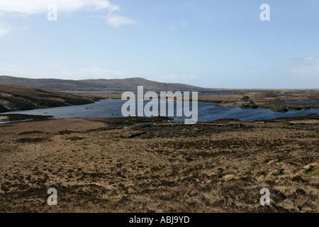 La Réserve Naturelle du Loch DRUIDIBEG Scottish Natural Heritage South Uist Hébrides en Écosse Banque D'Images