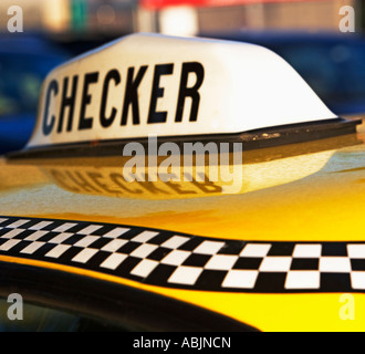 Close up of taxi light Banque D'Images