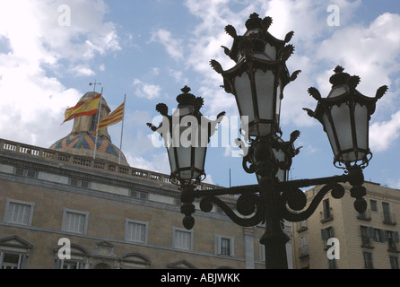 Avis de Palau de la Generalitat la Plaça Sant Jaume Barcelona LA CATALOGNE CATALOGNE Catalogne Costa Brava España Espagne Europe Banque D'Images