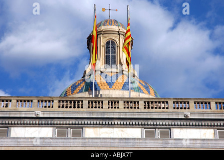 Avis de Palau de la Generalitat la Plaça Sant Jaume Barcelona LA CATALOGNE CATALOGNE Catalogne Costa Brava España Espagne Europe Banque D'Images