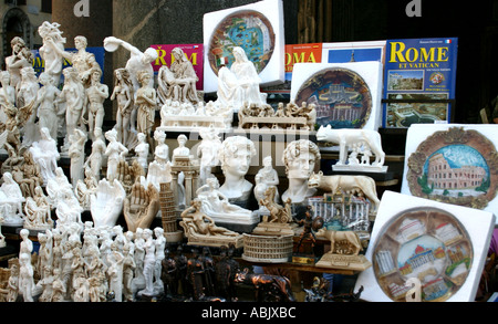 Stand touristique et souvenirs Rome Italie Banque D'Images