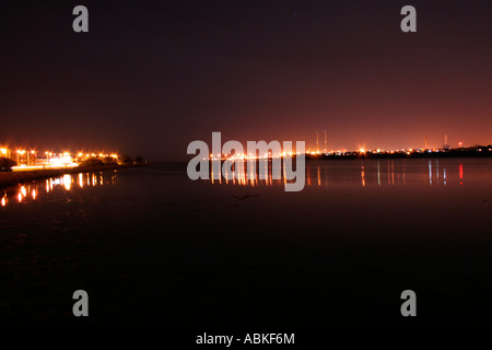 Nuit de la baie de Dublin Nord scape Banque D'Images