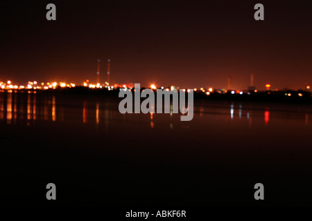 Nuit de la baie de Dublin Nord scape Banque D'Images