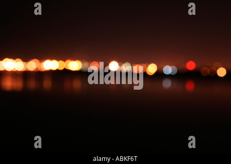 Une nuit de la baie de Dublin Nord scape Banque D'Images