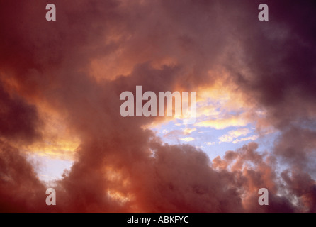 Après la tempête au coucher du soleil, Playa del Rey, en Californie Banque D'Images